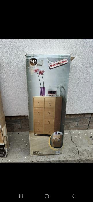 Comodă cu 8 sertare nou, pachet sigilat, Jisk Italia