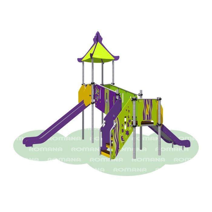 Детские площадки ROMANA. Детские игровые и спортивные комплексы, Горки