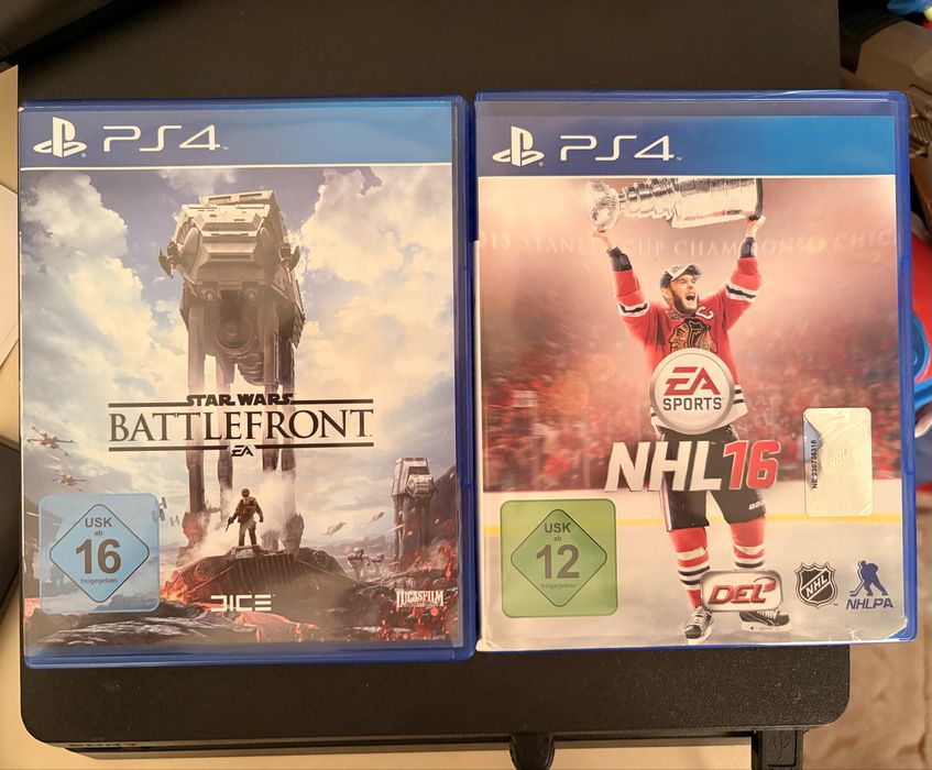 Диска на playstation 4,NHL16 и Battlefront starwars