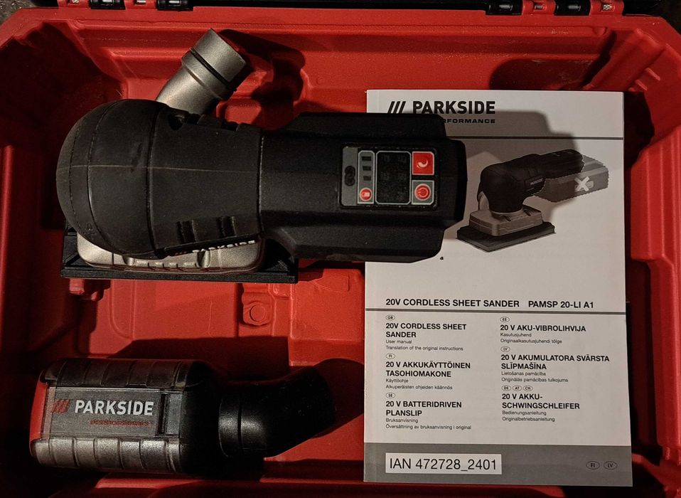 PARKSIDE Performance Акумулаторна Мултишлайфмашина PAMSP Li-20 A1