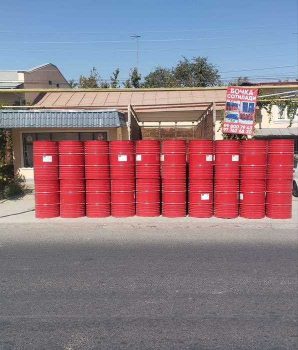 Bochka 200 litr qizil