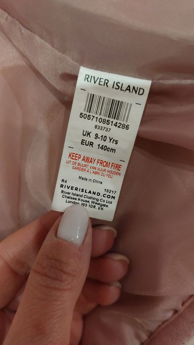 Пролетно  късо яке за момиче на 10 години, 140 см  - RIVER ISLAND
