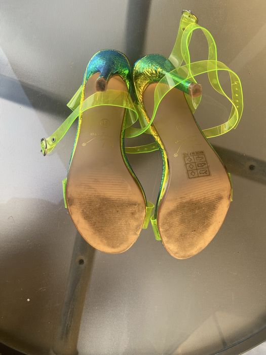 Pantofi cu toc verzi Shein, mărimea 36 – stare  bună – 60 lei