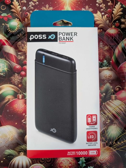Baterie externa Poss PSPB10000PBK, 10000 mAh, Negru nou