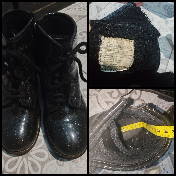 Ботинки на девочку, демисезонные, р. 33-34