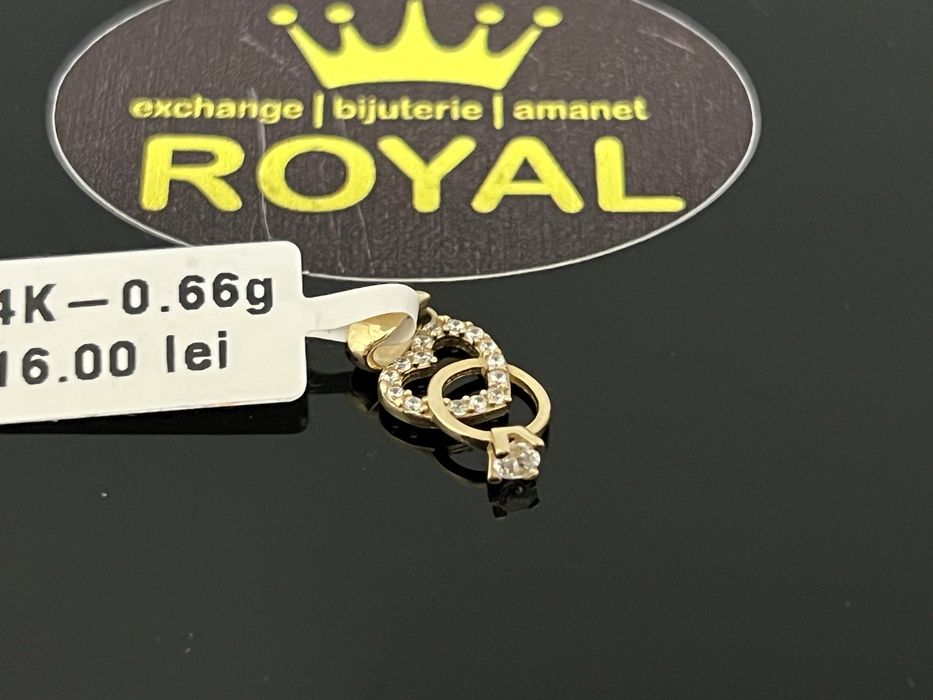 Bijuteria Royal CB ; Pandant aur 14k 585  0,66 gr