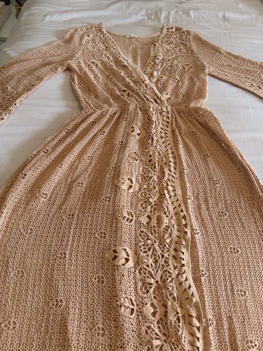 Rochie de plajă Oysho S/M – bumbac brodat