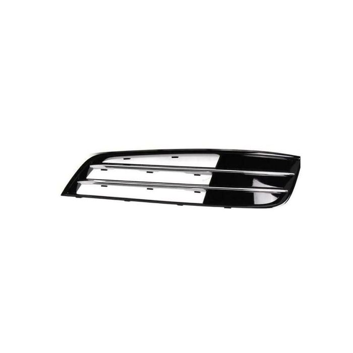 Grila bara fata AUDI A8 (D4/4F), 2010-11.2013, fata, stanga/dreapta, cromat/negru; fara locas proiector