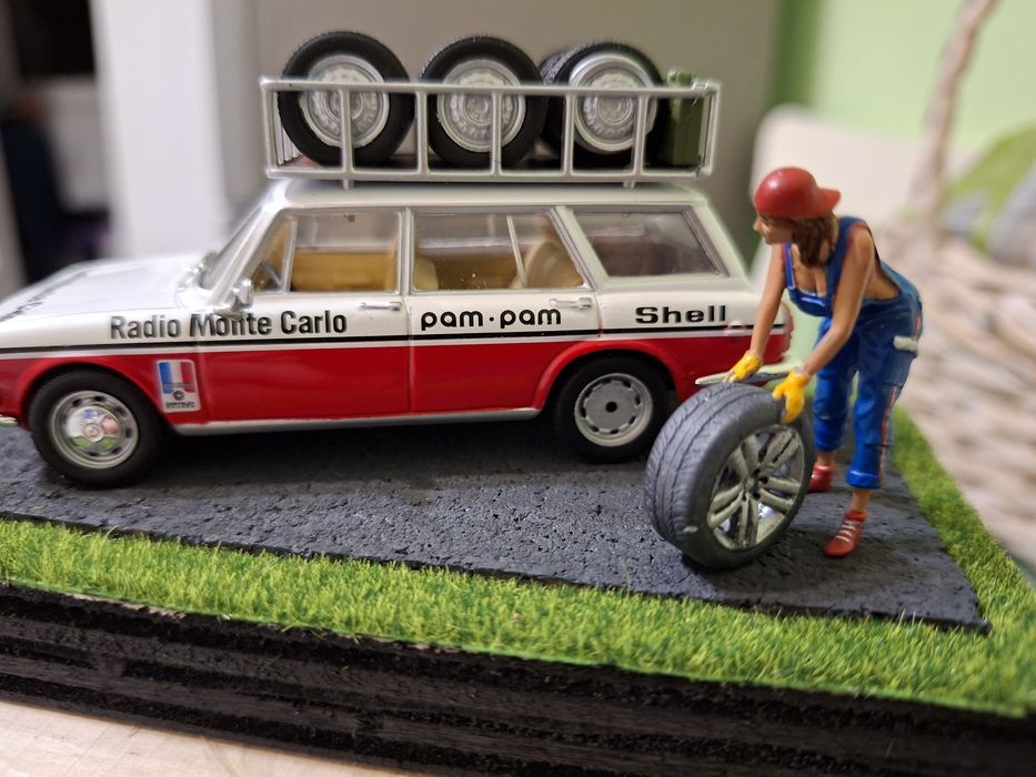 Diorama suport raliu scara 1.43
