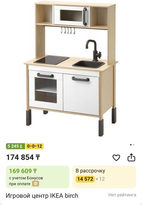 Шкаф кухонный детский гарнитур IKEA