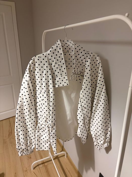 Polka dot high neck jacket pull&bear