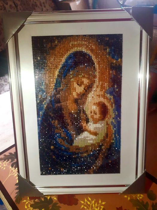 Pictura cu diamante lucrata manual 2 pe 30