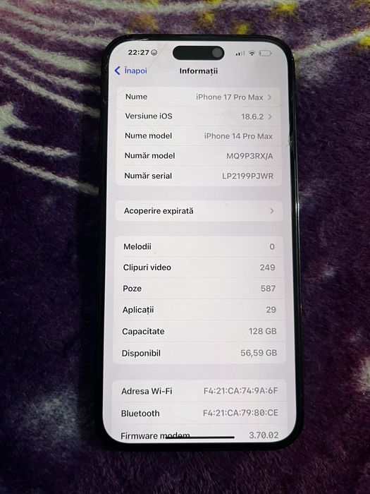 Iphone 14 pro max 2500 lei negociabil