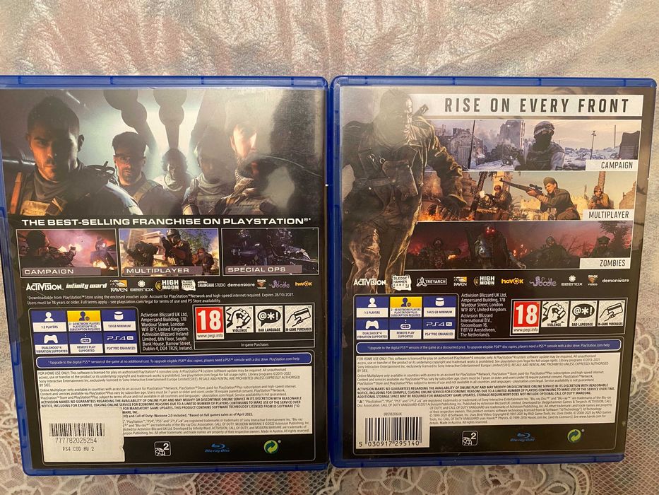 Call of Duty Vanguard И Modern Warfare 2 II игри за PS4 Playstation 4