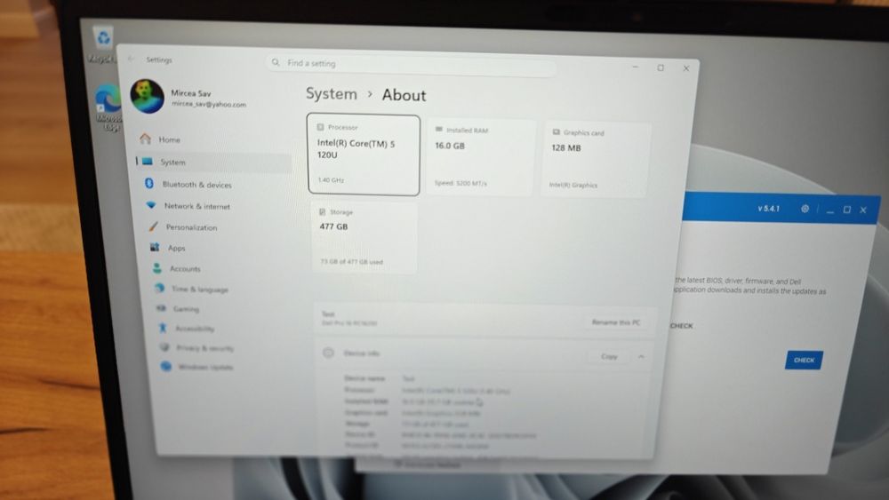 Laptop Dell Pro16 PC16250