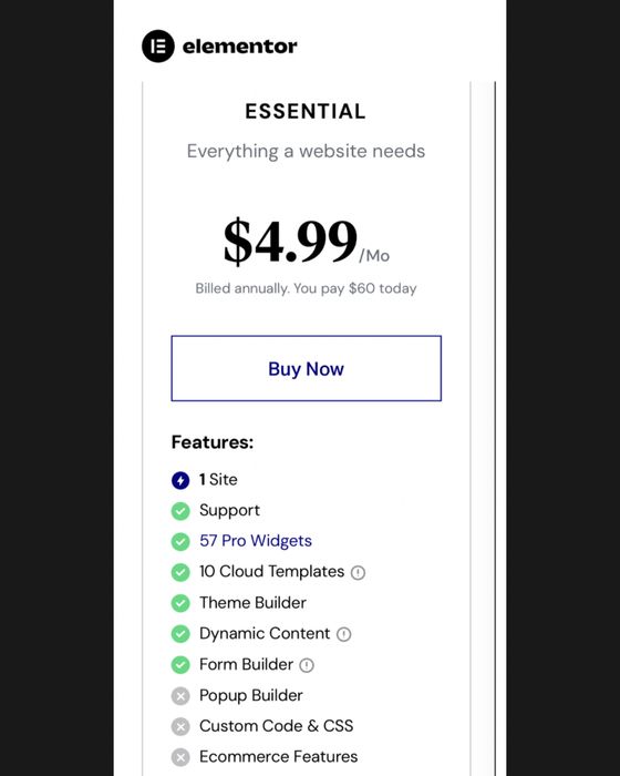 Лицензия Elementor Pro на 1 год