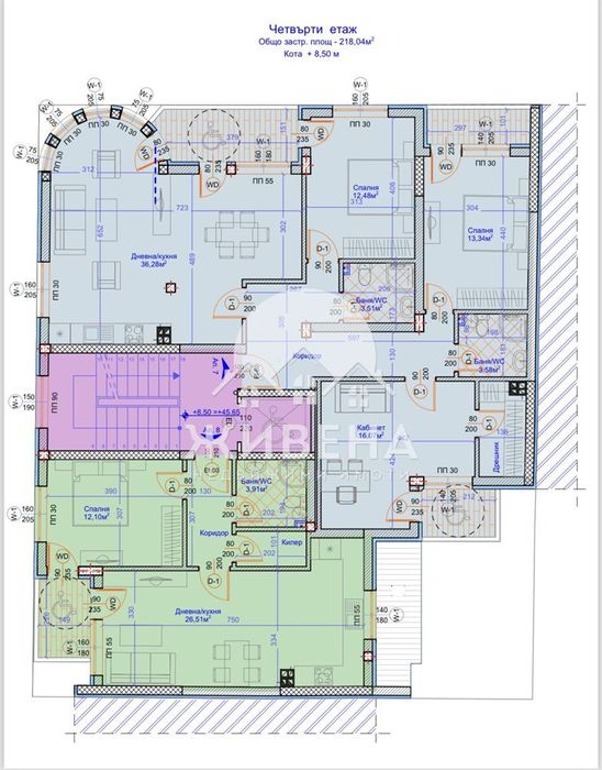Продава се Четиристаен апартамент в Варна, Център - 165 кв.м за 2420 €/кв.м - Снимка #4
