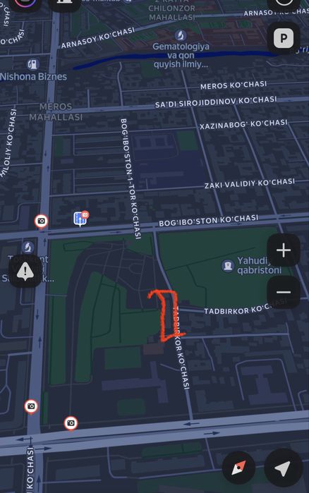 Yakkasaroy salamatini 10 sotix yer sotiladi