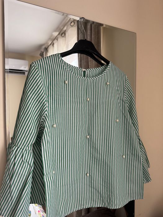 Дамска блуза с перли