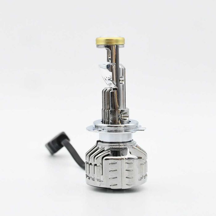 Set de 2 becuri led mini proiector Xentech light Y1 H7 sau H4 12v