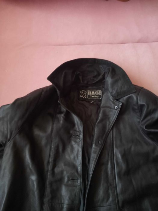 Geacă de damă lungă de piele naturală