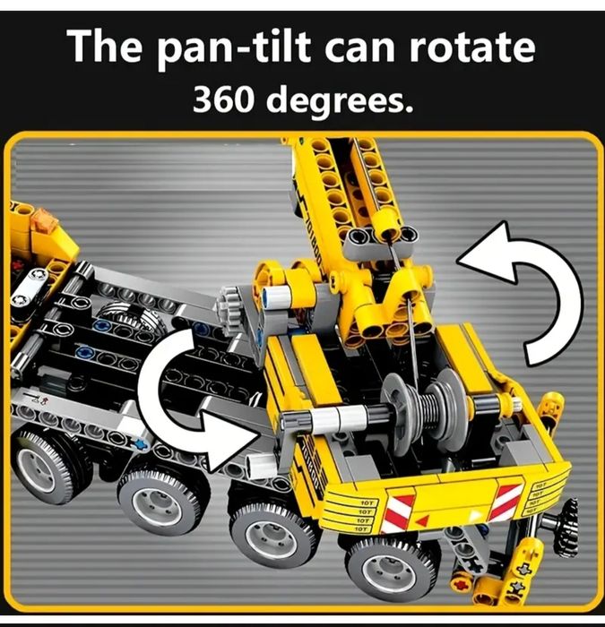 Конструктор автокран за строителство кола за игра