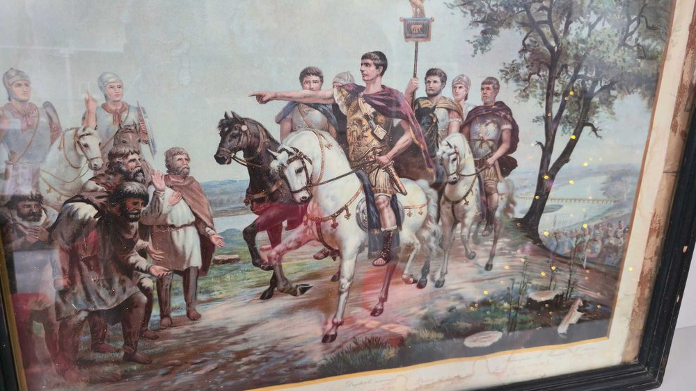 Litografie Traian si Solii Dacilor [Amanet Club Caro]