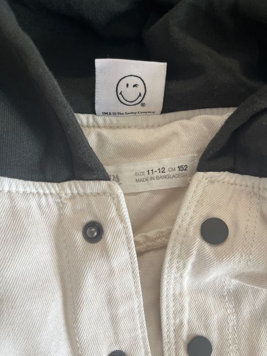 Camasa jeans cu capse si gluga Zara 11-12 ani