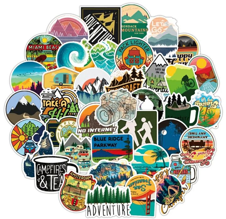 Наклейки   яркие