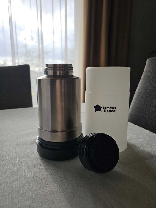 Преносим нагревател и термос за затопляне на бебешка храна или мляко