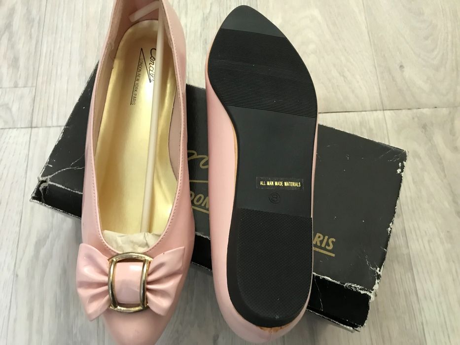 Лаковые лодочки размер 8