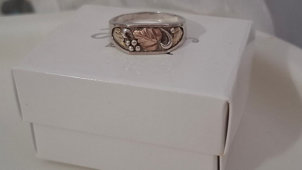 inel vintage autentic Black Hills Gold CCO Coleman