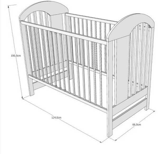 Ново_бебешко легло tymon 60x120 + матрак