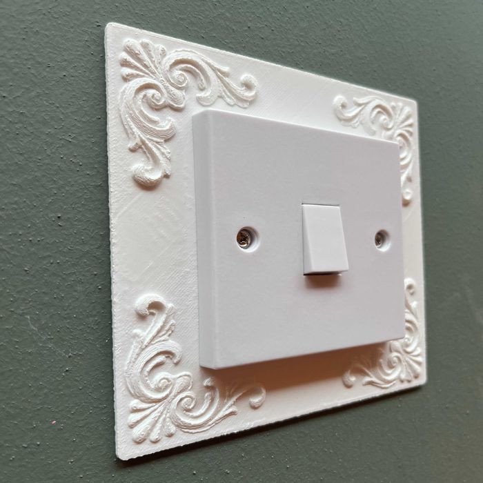 Декоративна Рамка за ключ за осветление - Орнаментен Дизайн