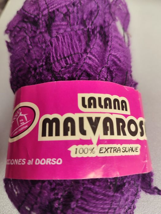 Нова интересна прежда в цвят Лилав  е 10 евро за цялата преждатикета,