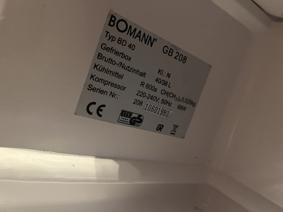 Mini Congelator Bomann , model GB208 , cap.40L , alb