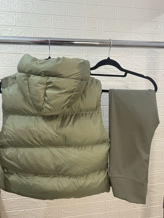 Дамски к-т: грейка + ватиран рипсен клин XL