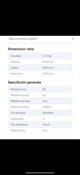 Vand storcator de fructe Heinner