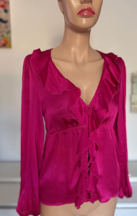 Zara cămașă fucsia