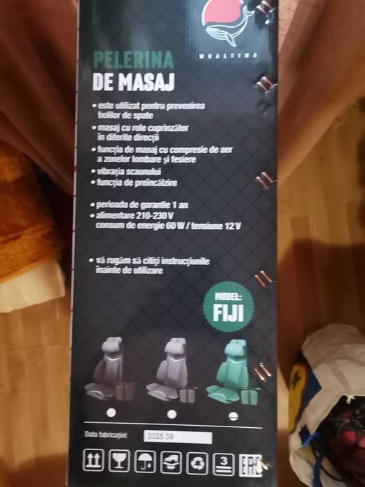 Pelerină de masaj cu pietre