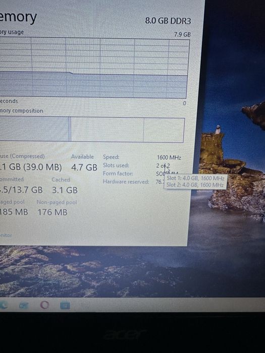 Leptop Acer Gri 2 Gb