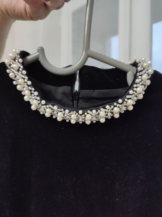 Платье черное бархатное