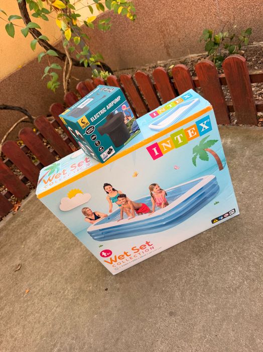 Piscină gonflabilă copii - 3 metri + pompa electrica cadou