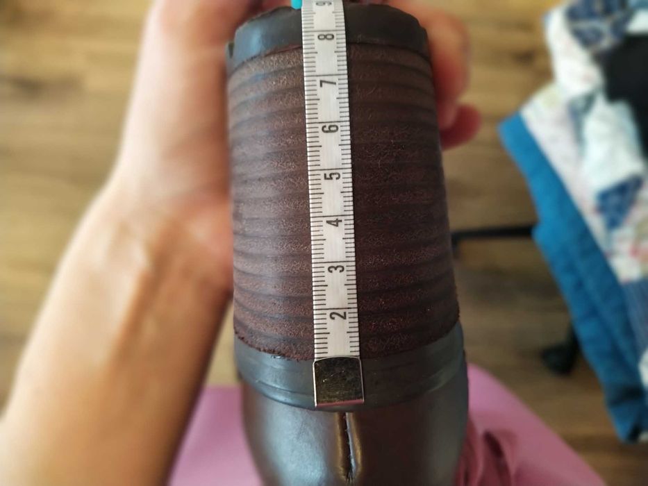 Ghete de dama, marca Alba, din piele maro, marimea 39