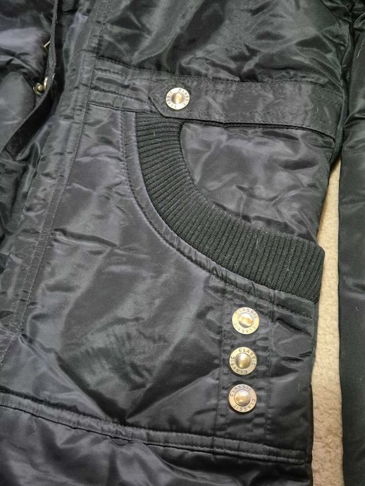 Geacă de iarnă neagră, matlasată, dama, brand GeDa Aier, impecabila