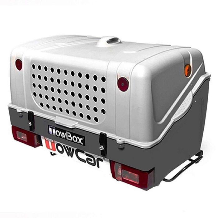 Cutie portbagaj pe carligul de remorcare Towbox V1 DOG Gri