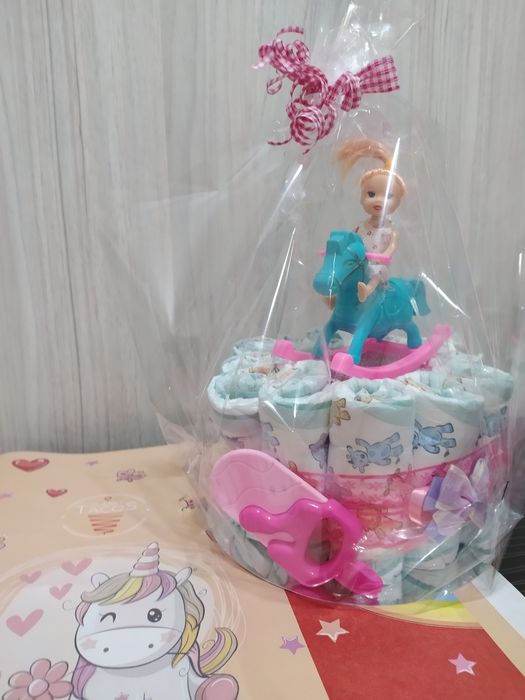 Мини торта от памперси Налични