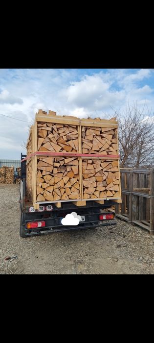 Lemne de foc stejar fag paleti  taiate sparte paletizate