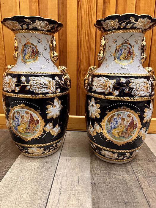 Вазы напольные “Madonna” 4 шт. 24К ручная работа