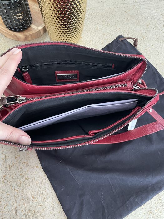 Geanta piele naturala bordo